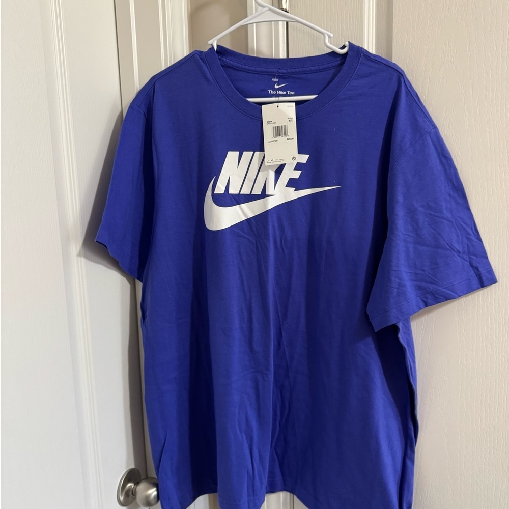 Nike Royal Blue Tee with White Logo